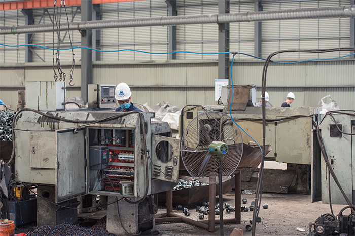 惠州网架配件-锥头加工车间